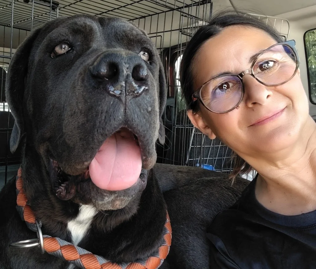 Giusi Maria Venezia con Cane Corso
